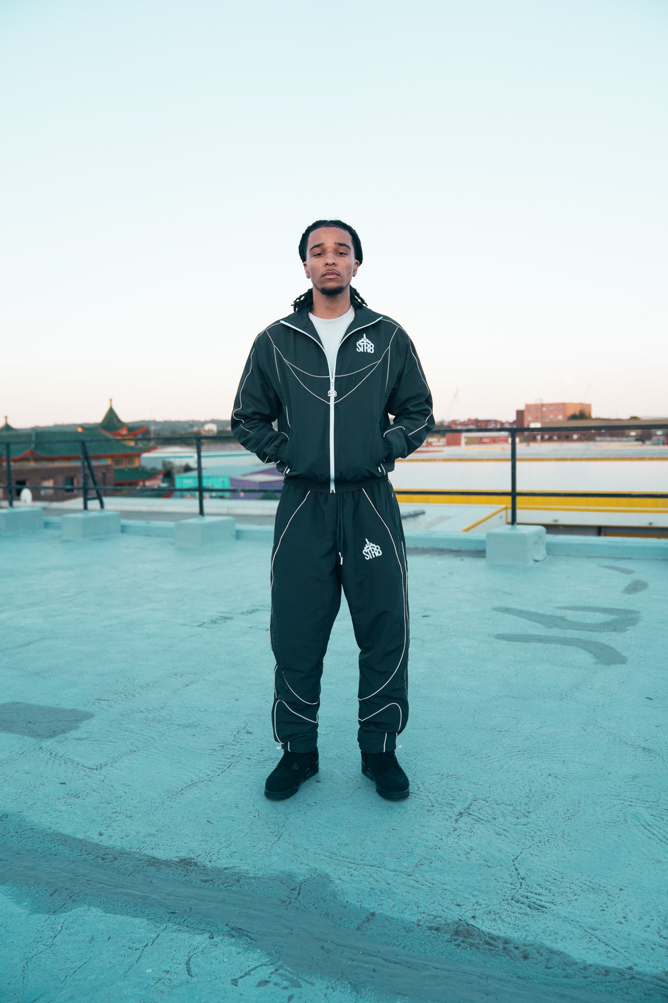 STR8 SHELL SUIT | GREY MENS