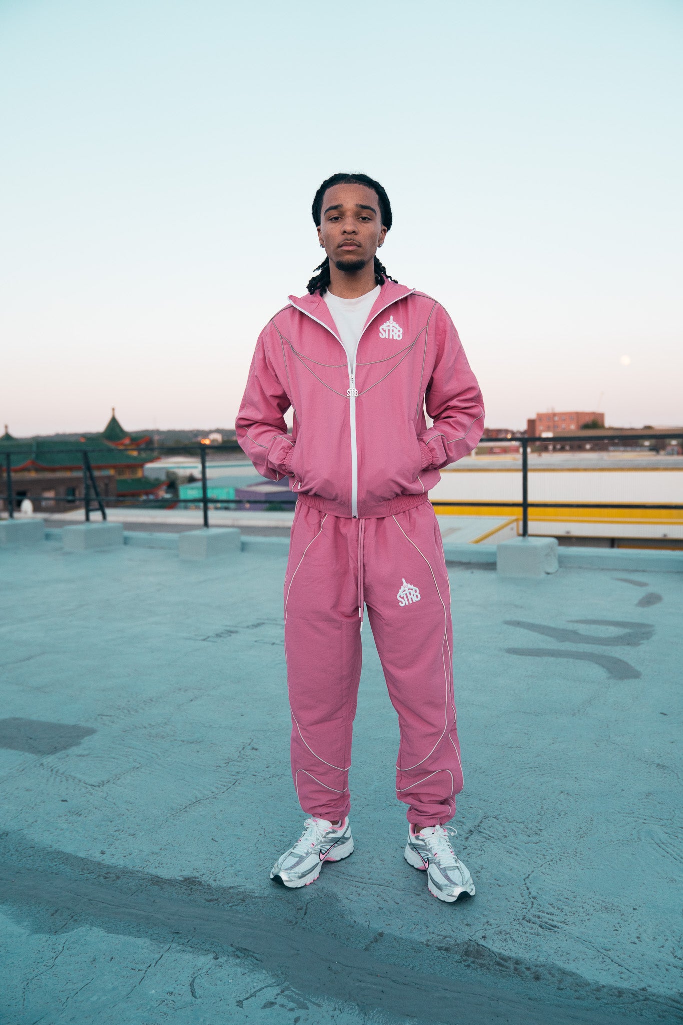 STR8 SHELL SUIT | PINK MENS