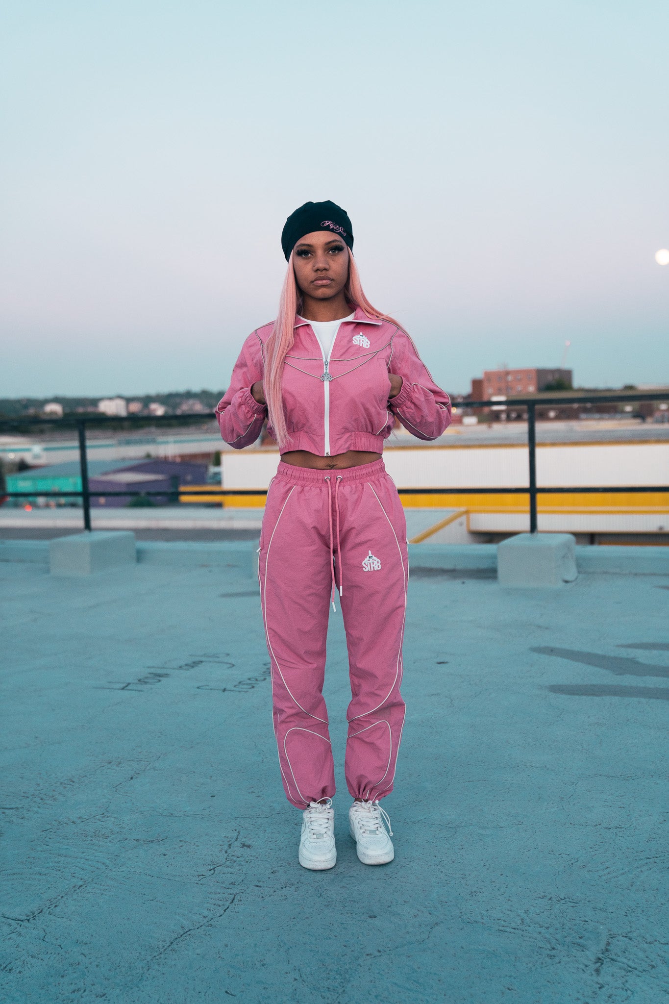 STR8 SHELL SUIT | PINK WOMENS