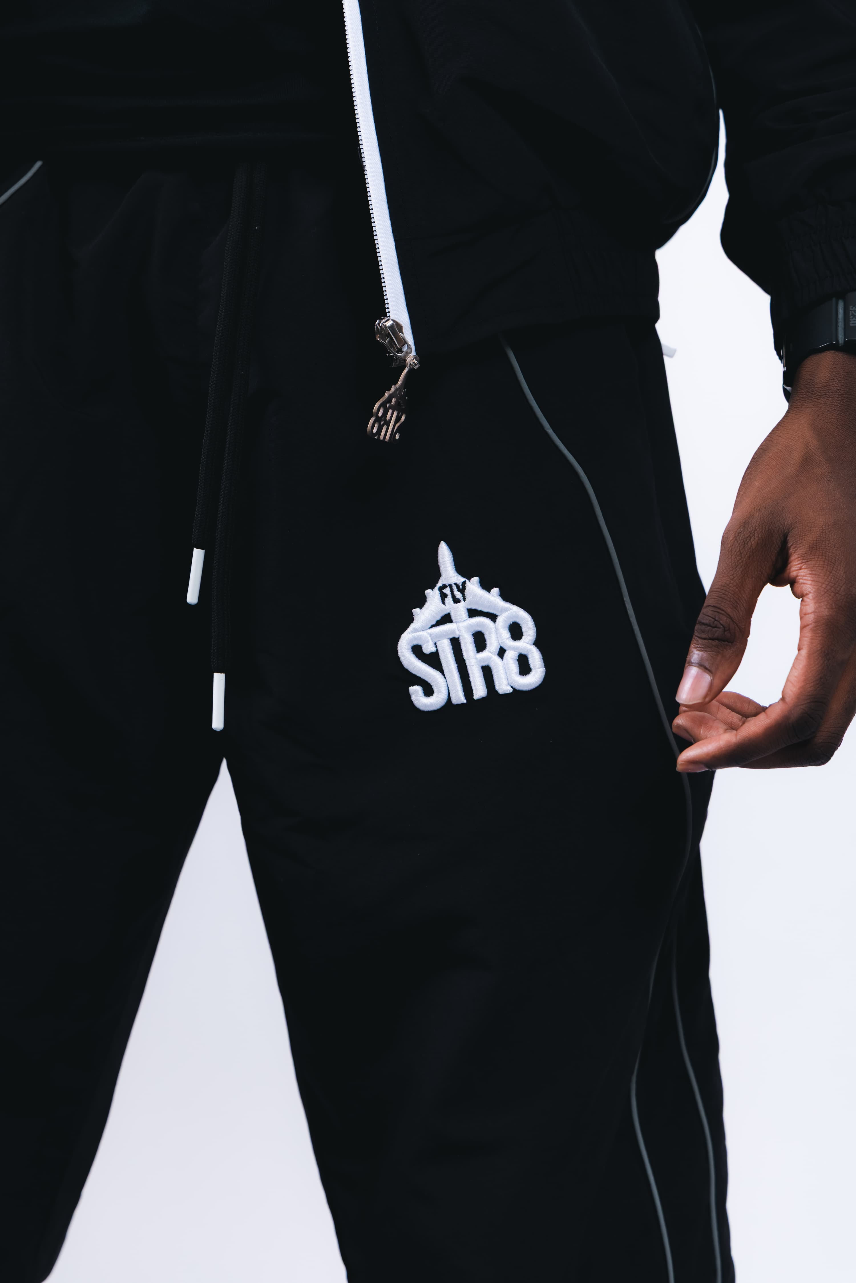 STR8 SHELL JOGGERS | BLACK MENS