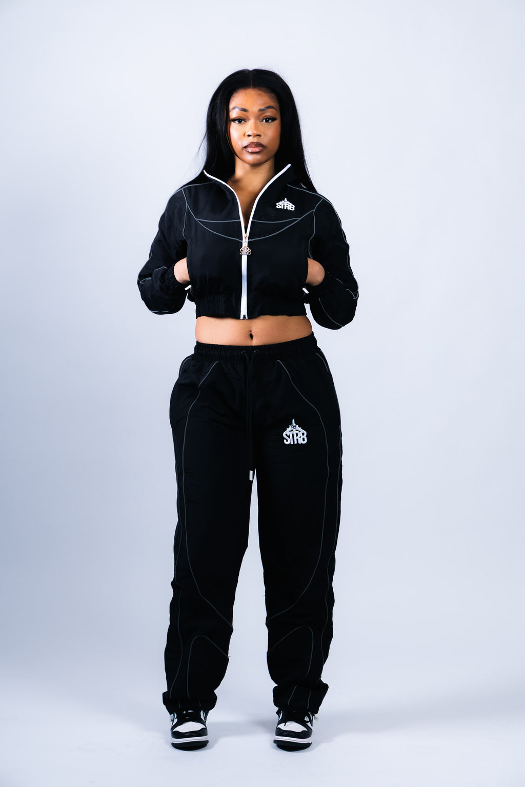STR8 SHELL JOGGERS | BLACK WOMENS
