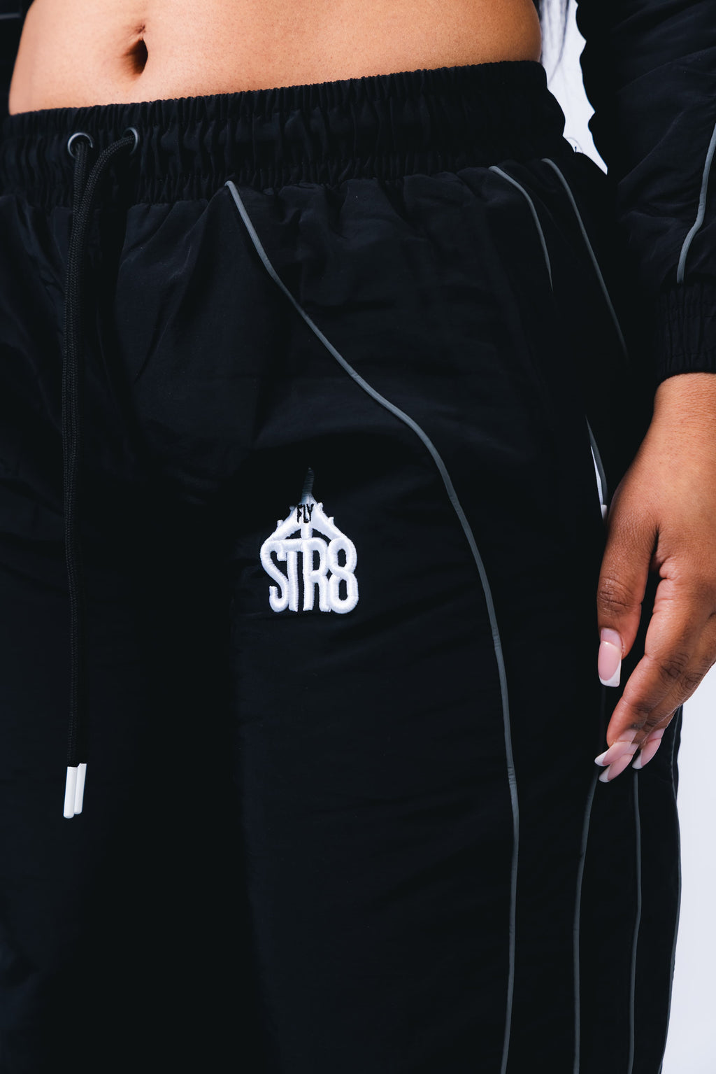 STR8 SHELL SUIT | BLACK WOMENS