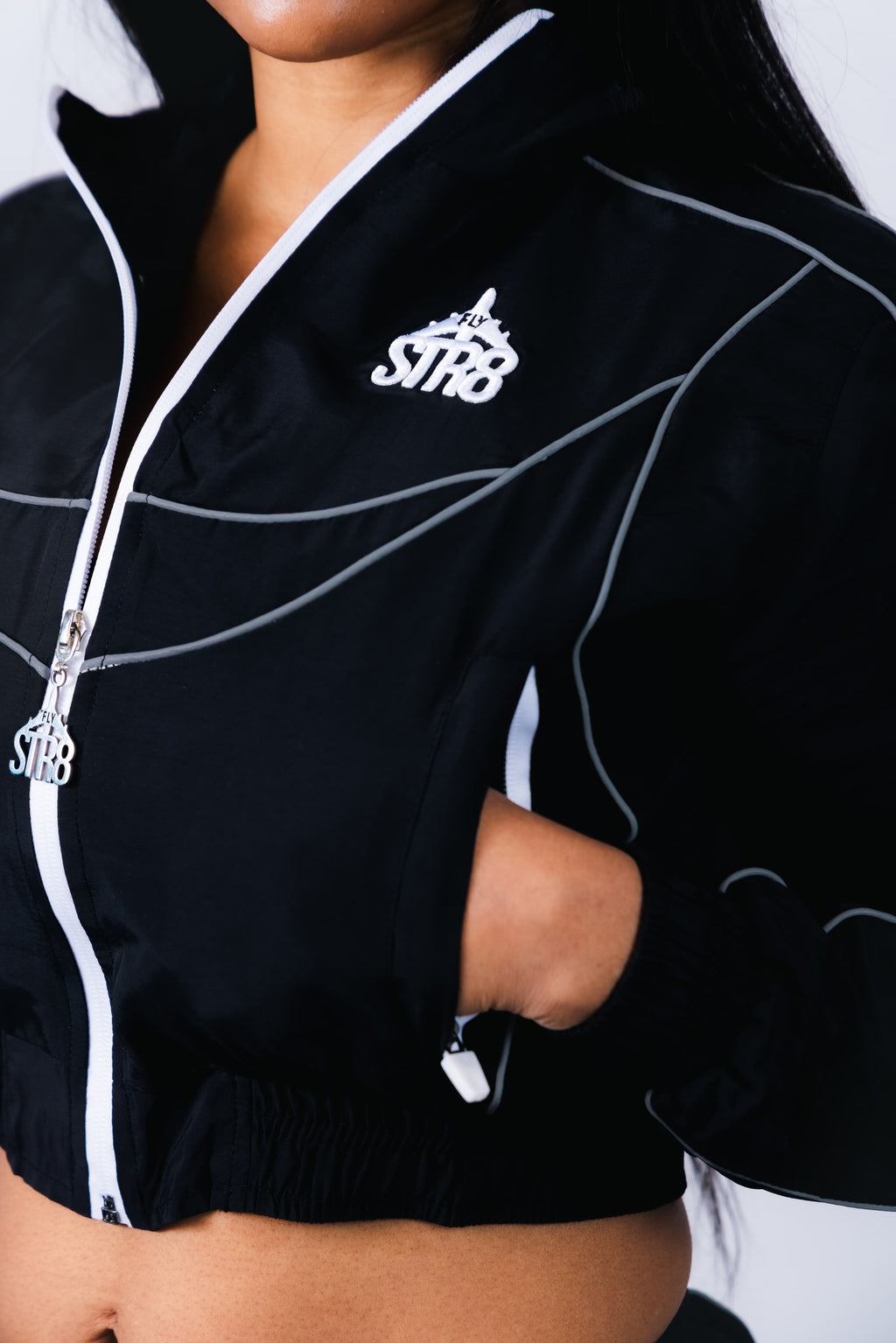 STR8 SHELL JACKET | BLACK WOMENS