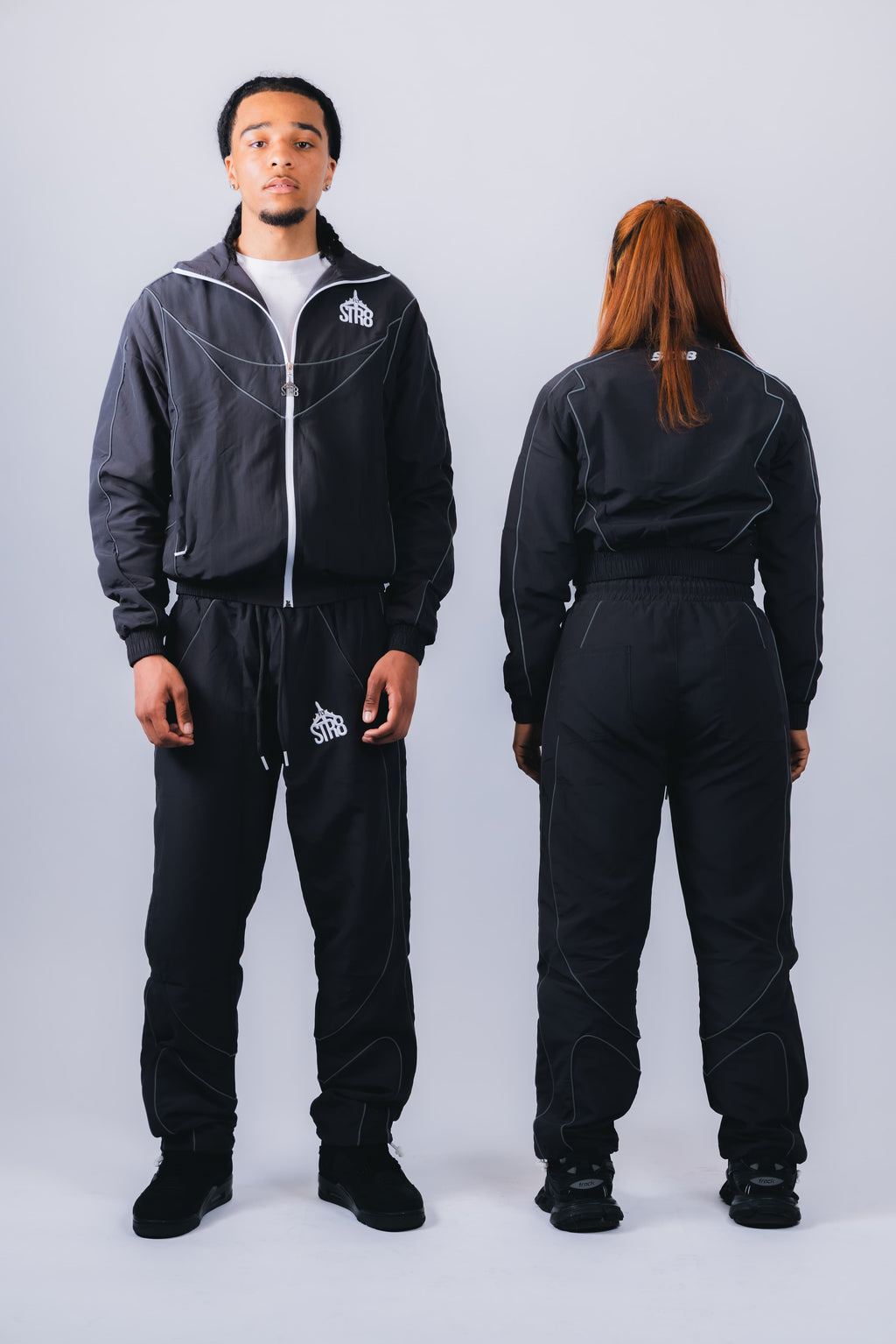STR8 SHELL SUIT | GREY MENS