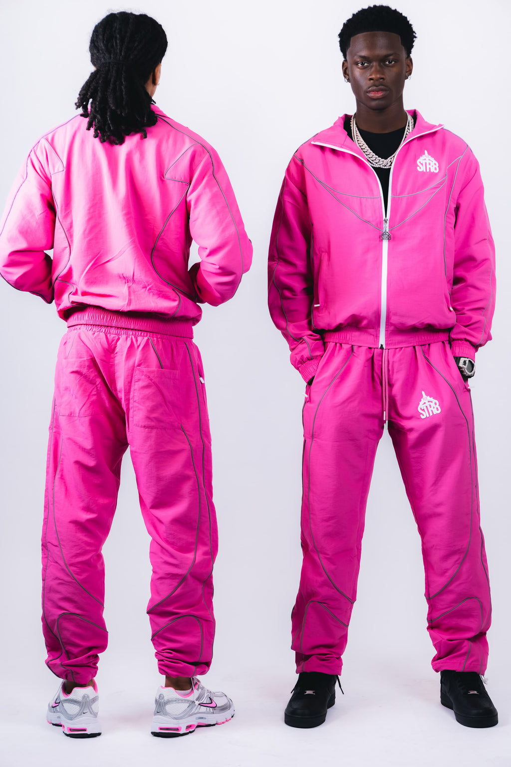 STR8 SHELL SUIT | PINK MENS