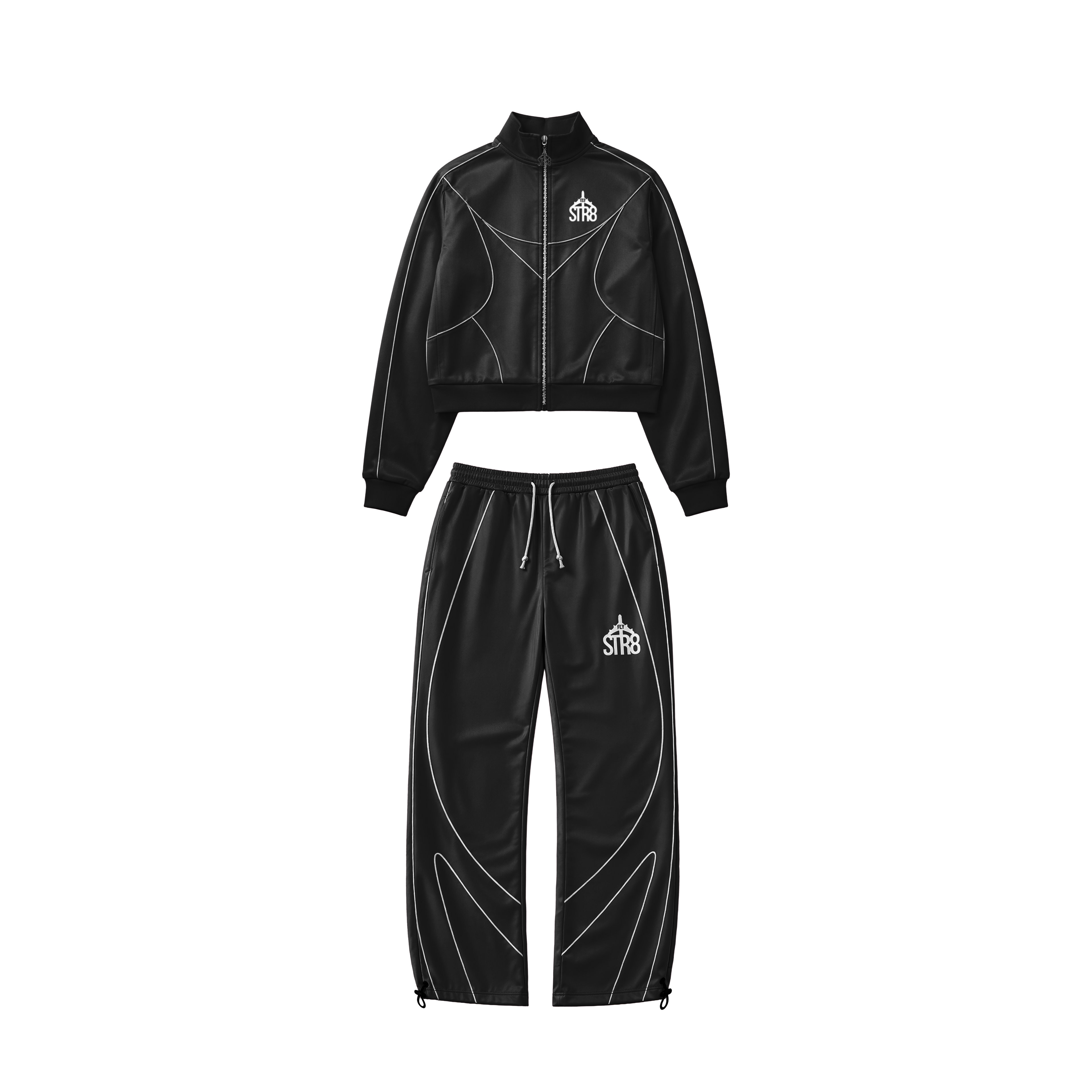 STR8 SHELL SUIT | BLACK WOMENS