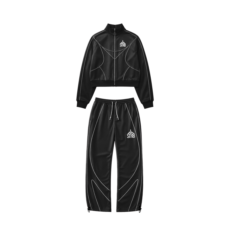 STR8 SHELL SUIT | BLACK WOMENS