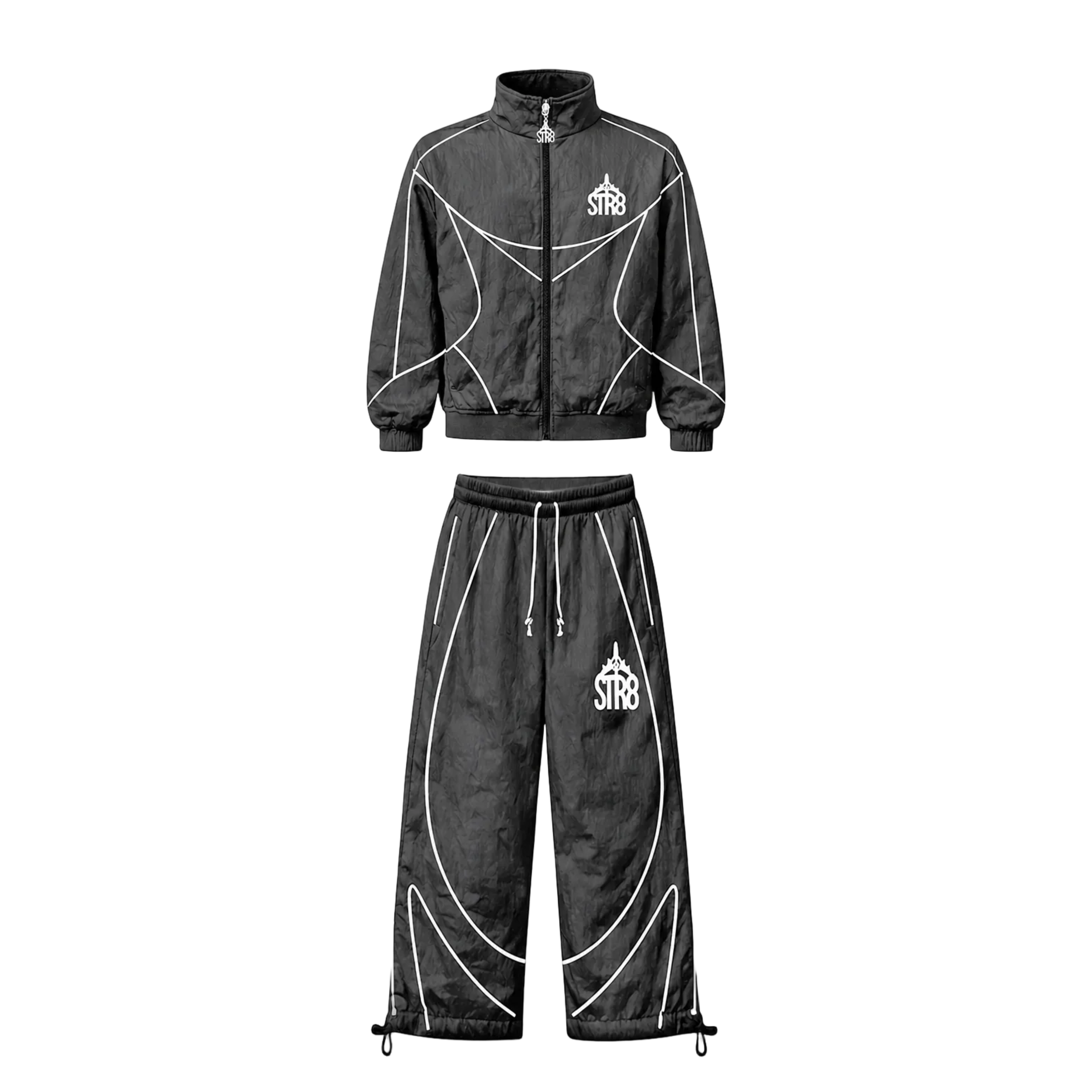 STR8 SHELL SUIT | GREY MENS