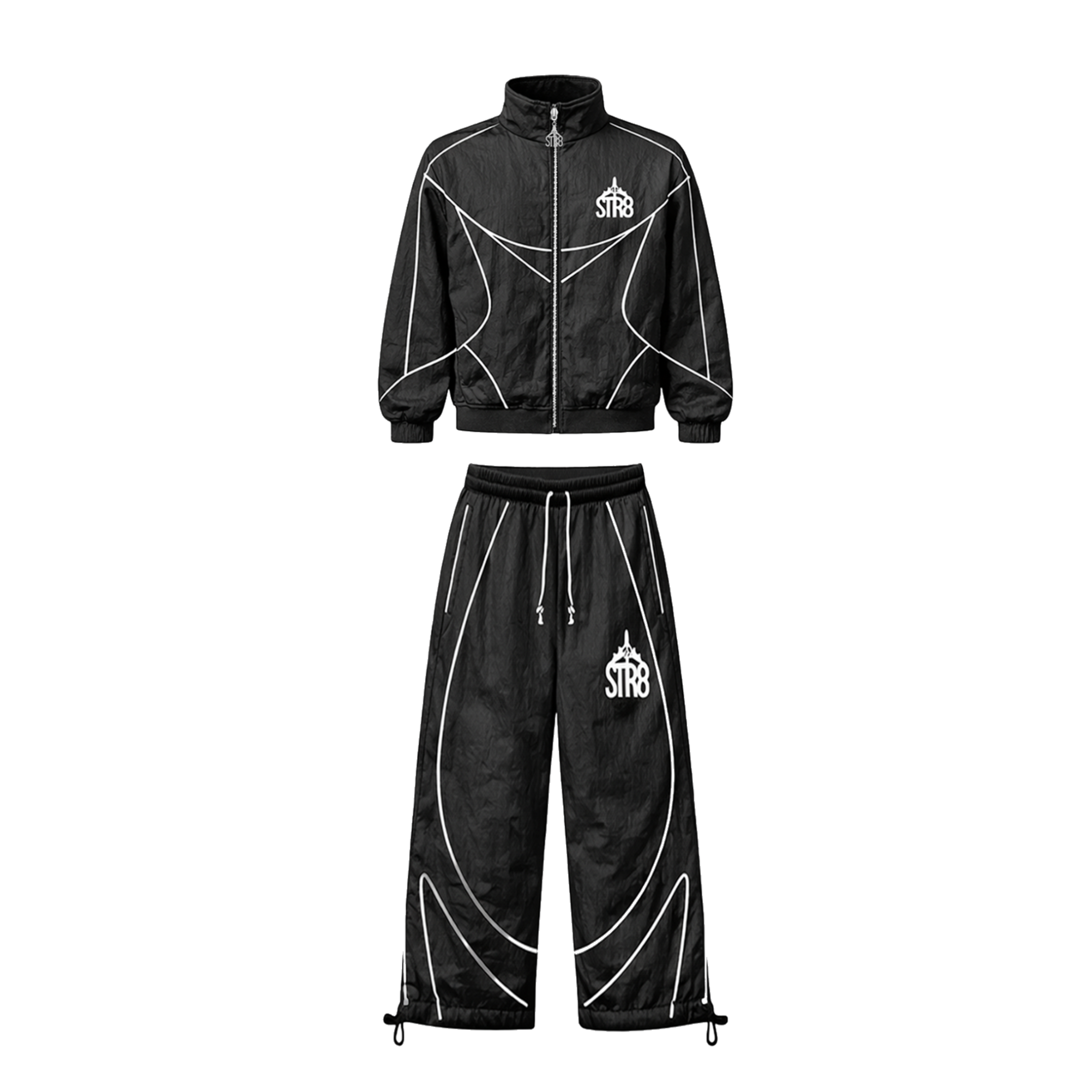 STR8 SHELL SUIT | BLACK MENS