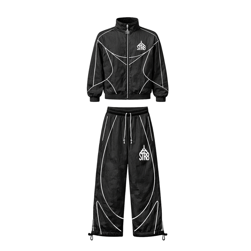 STR8 SHELL SUIT | BLACK MENS