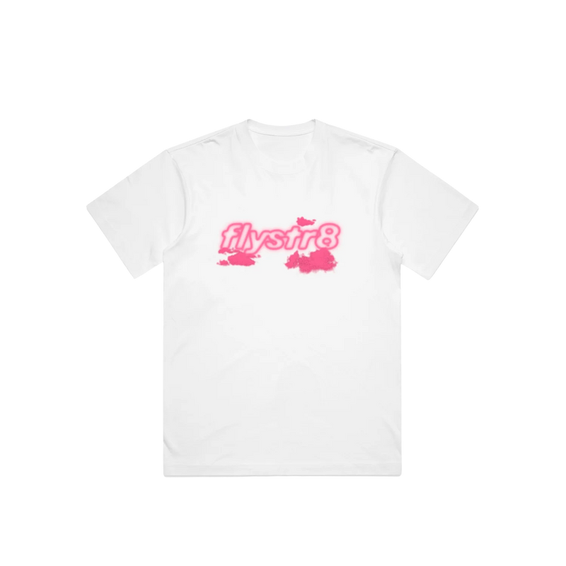 Cloud Print White Tee