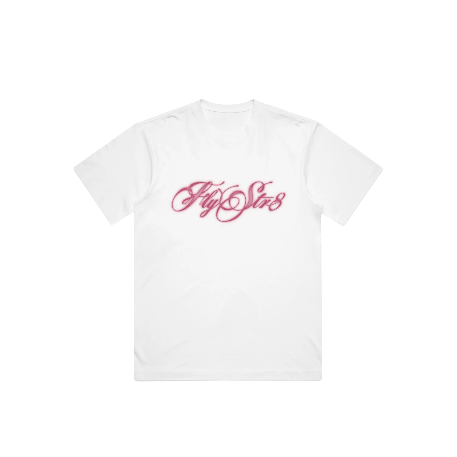 Script Print White Tee