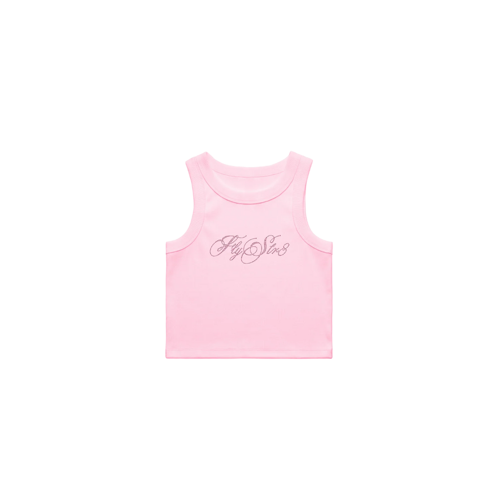 Diamonte Script Pink Women's Tank