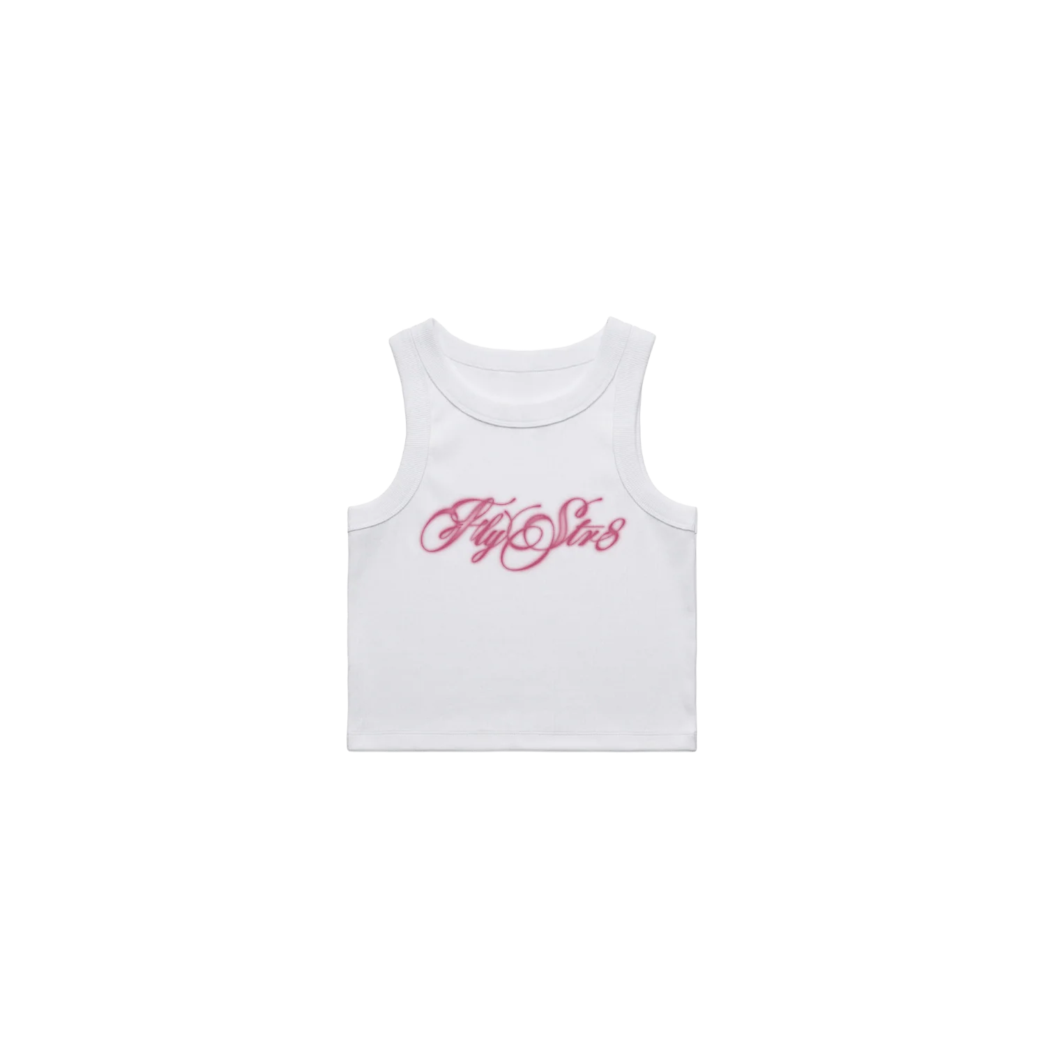 Spray Script White Women's Tank